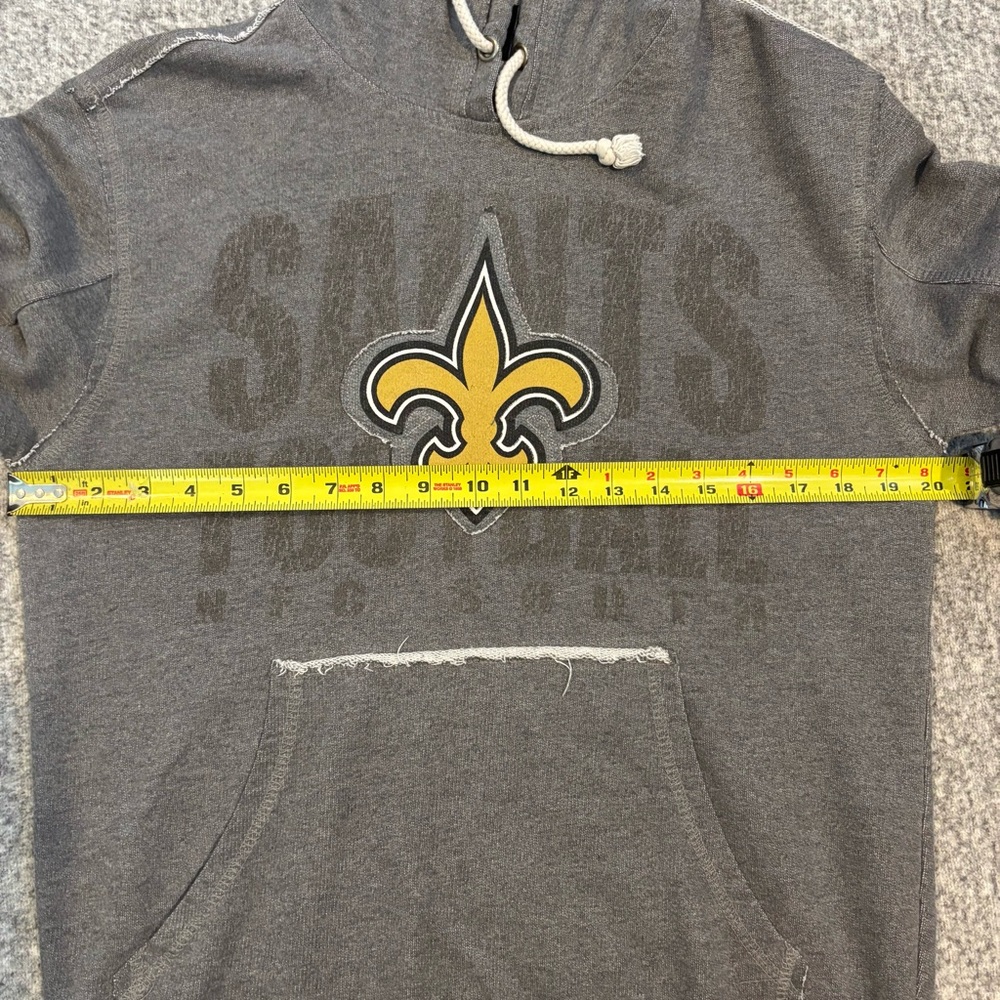 NFL New Orleans Saints Women’s Small Hoodie Sweatshirt Distressed Football - Picture 3 of 6